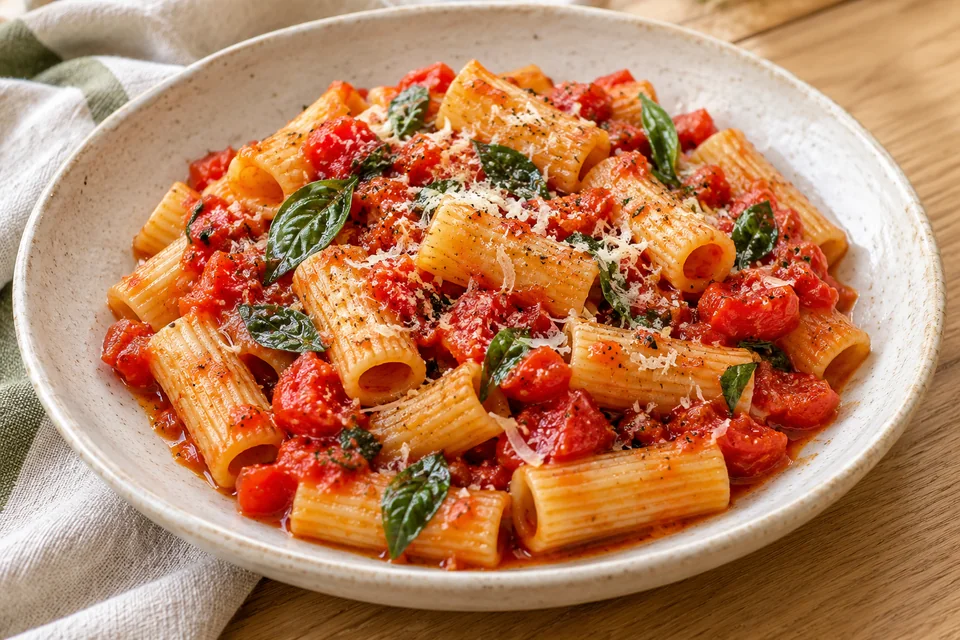 Serving idea: Tomato & basil pasta